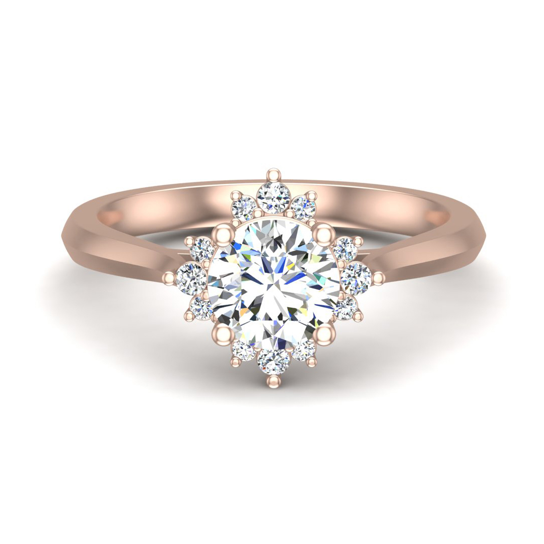 Saylor Halo Engagement Ring